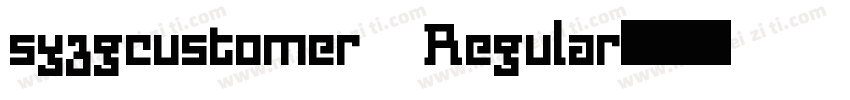 syzgcustomer Regular字体转换